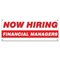 Signmission Now Hiring Financial Managers Banner Apply Inside Accepting Application Single Sided B-30240 - alternate 1